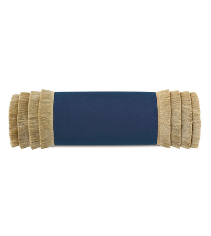 Siesta Fringe Bolster in Indigo