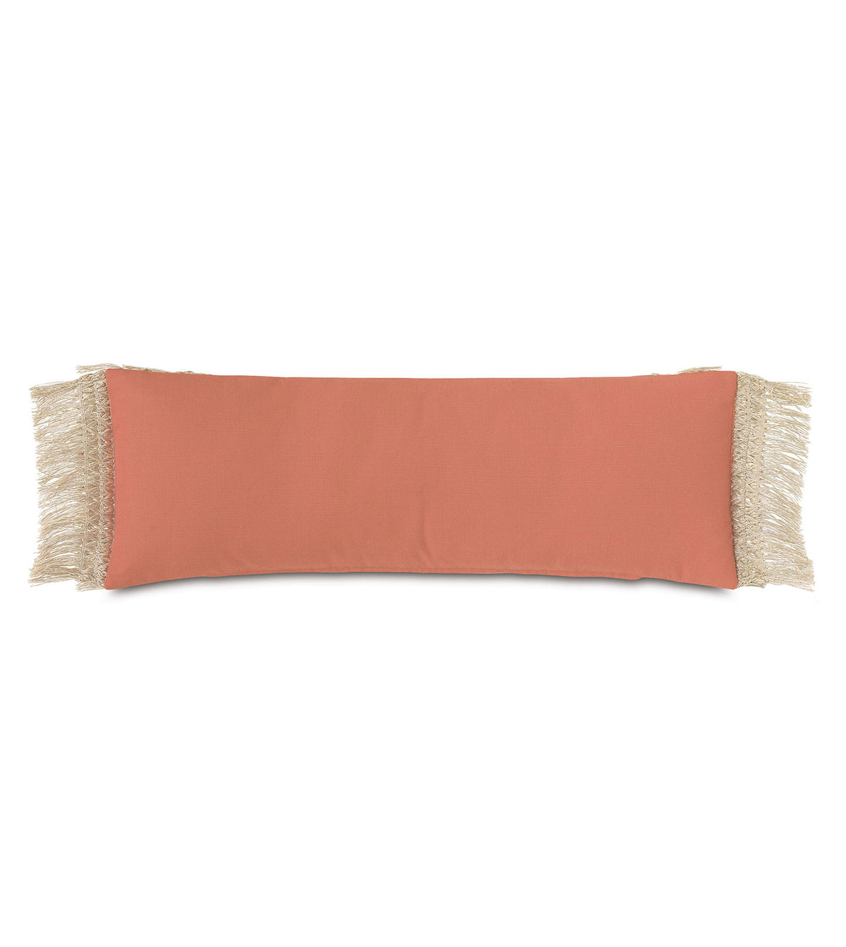 Siesta Fringe Decorative Pillow  in Papaya
