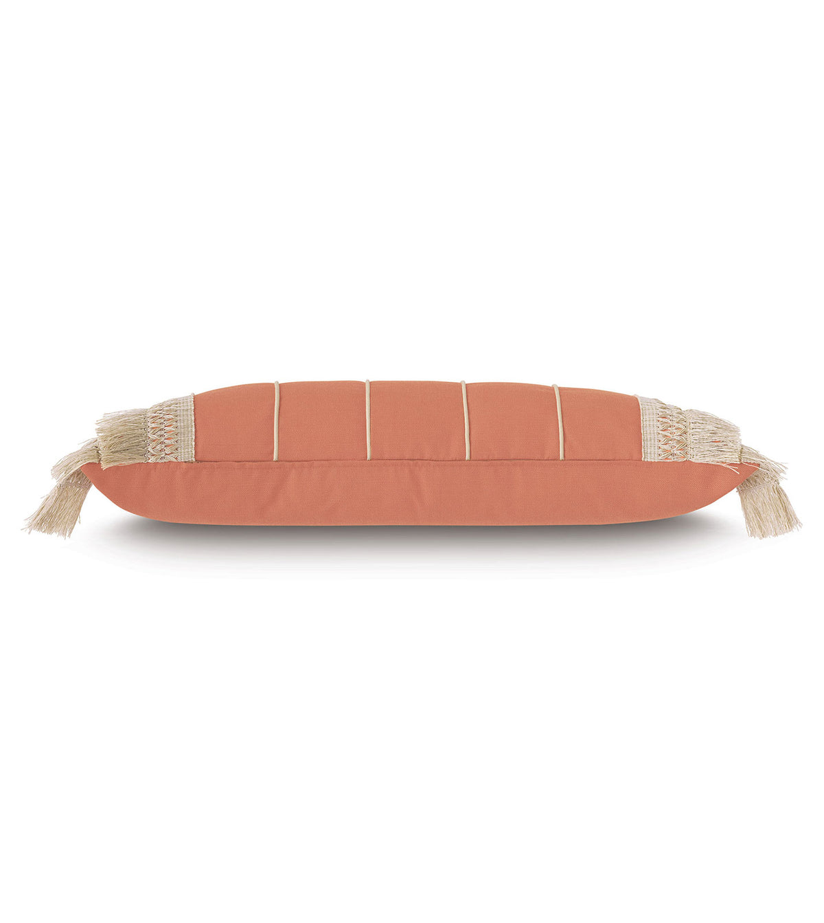 Siesta Fringe Decorative Pillow  in Papaya