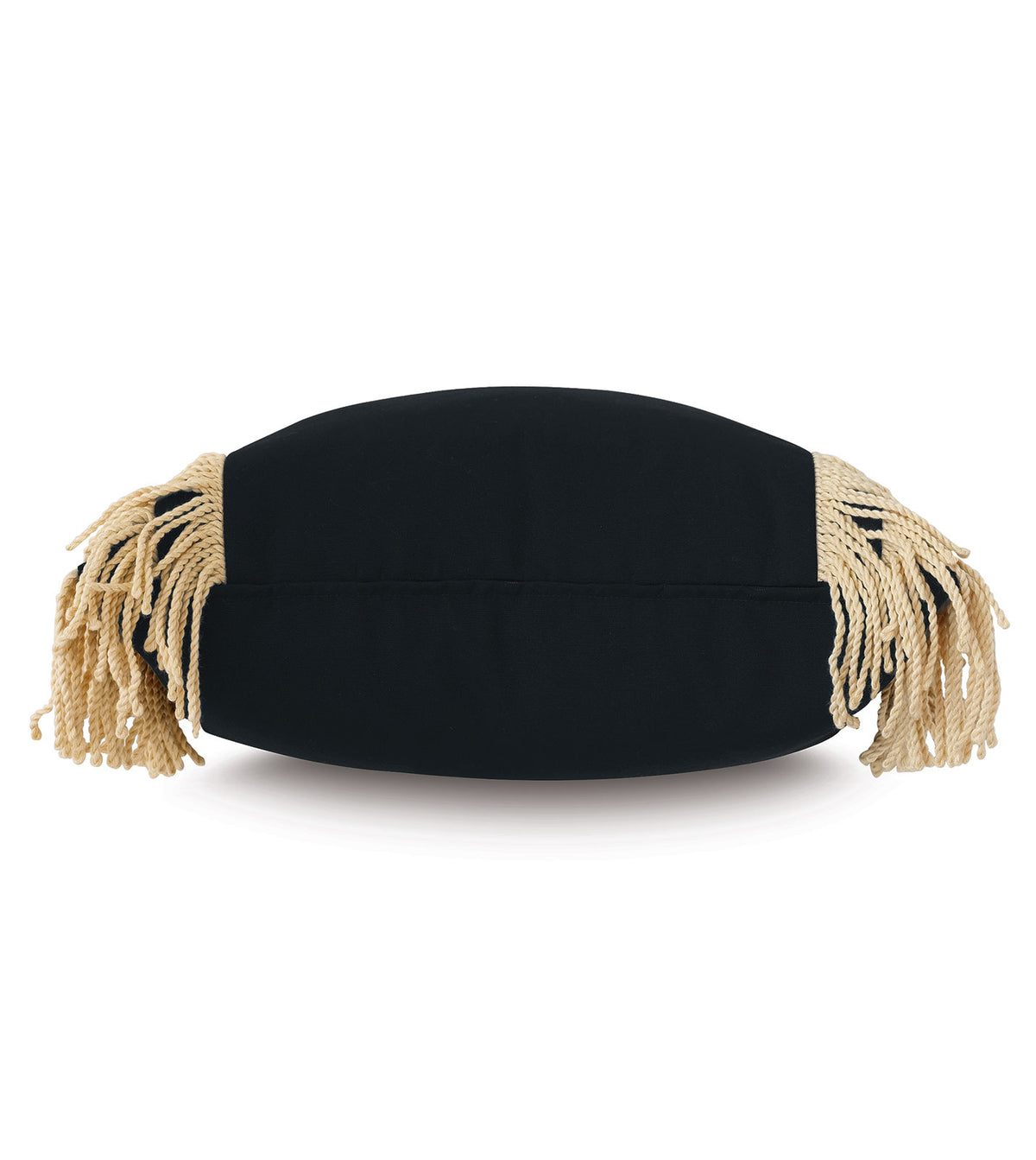 Palermo Fringe Decorative Pillow in Black