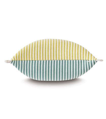 Villa Cord Knot Decorative Pillow in Lemon