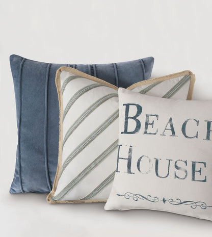 Brentwood Diagonal Trim Decorative Pillow