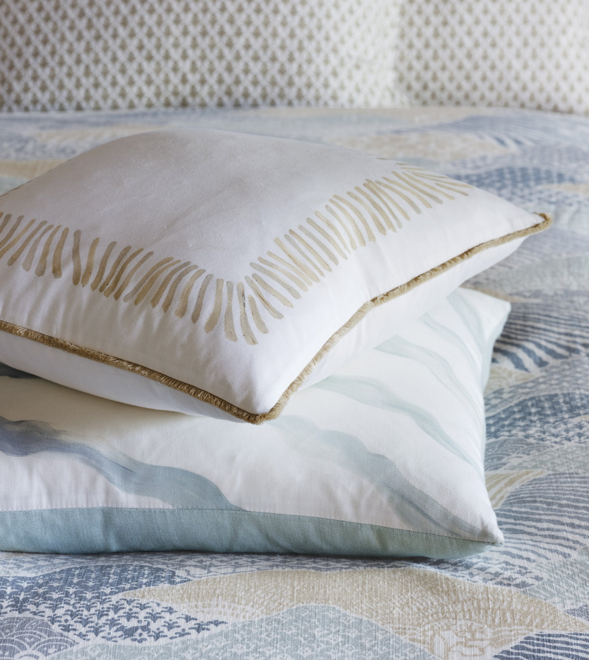 Brentwood Handpainted Decorative Pillow