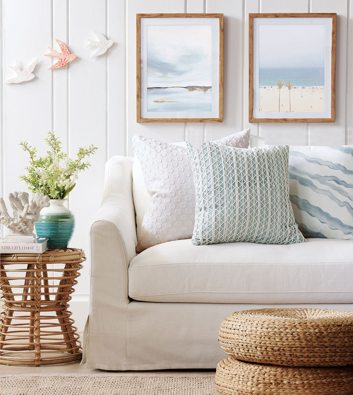 Brentwood Handpainted Decorative Pillow