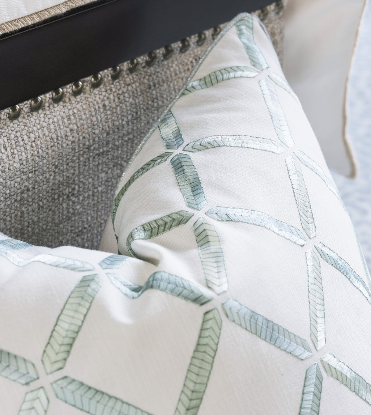 Brentwood Embroidered Decorative Pillow
