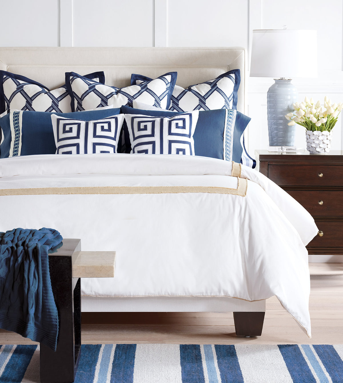 Brentwood Jute Border Duvet Cover