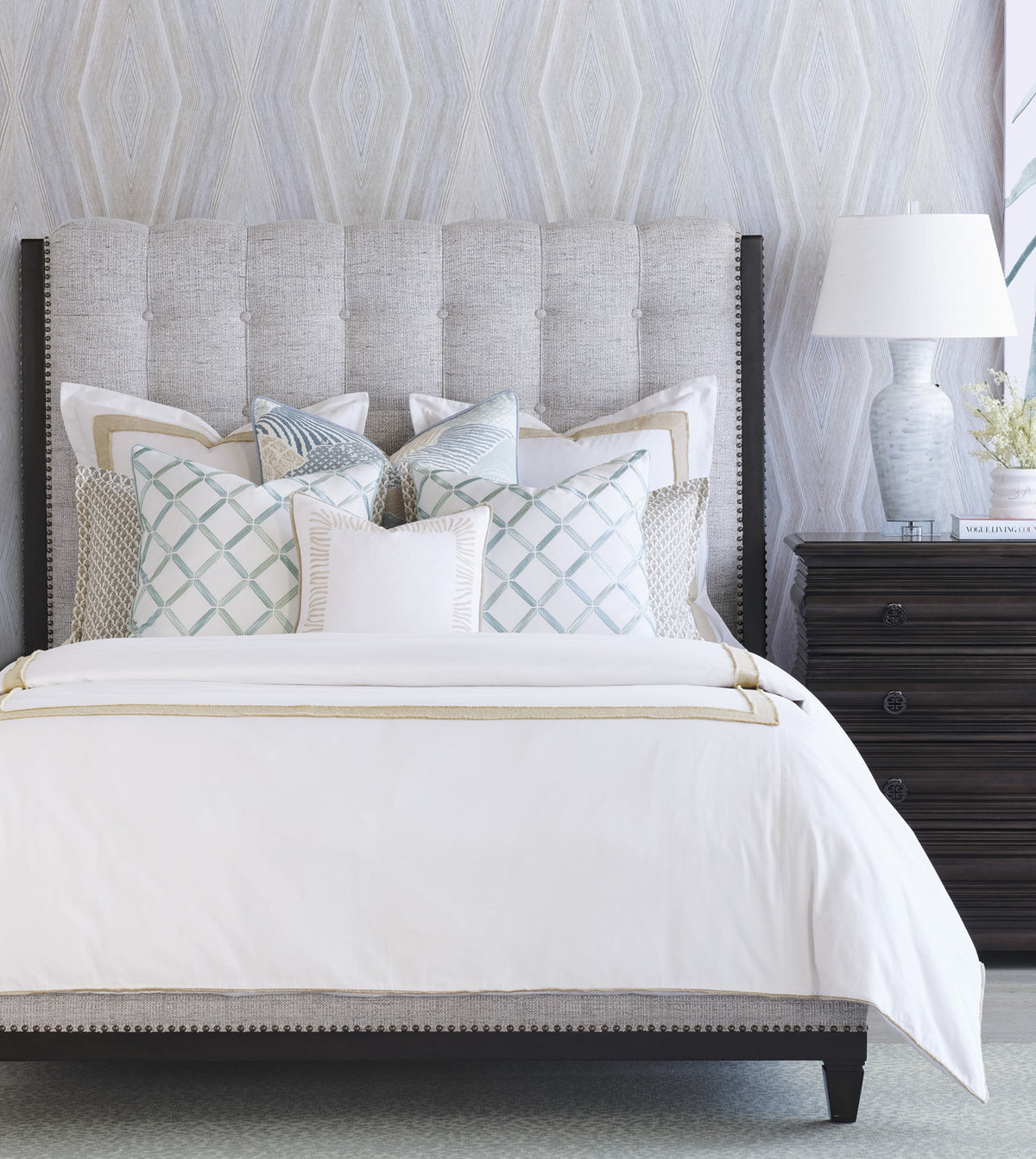 Brentwood Woven Border Euro Sham