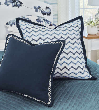 BEATRICE EMBROIDERED DECORATIVE PILLOW
