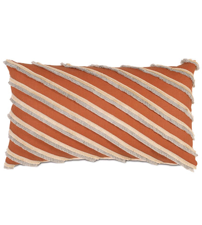 Bowie Fringe Trim Decorative Pillow