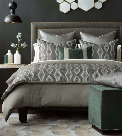 Echo Trim Applique Decorative Pillow
