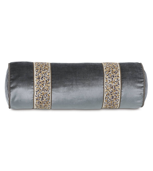 Indochine Embroidered Trim Bolster