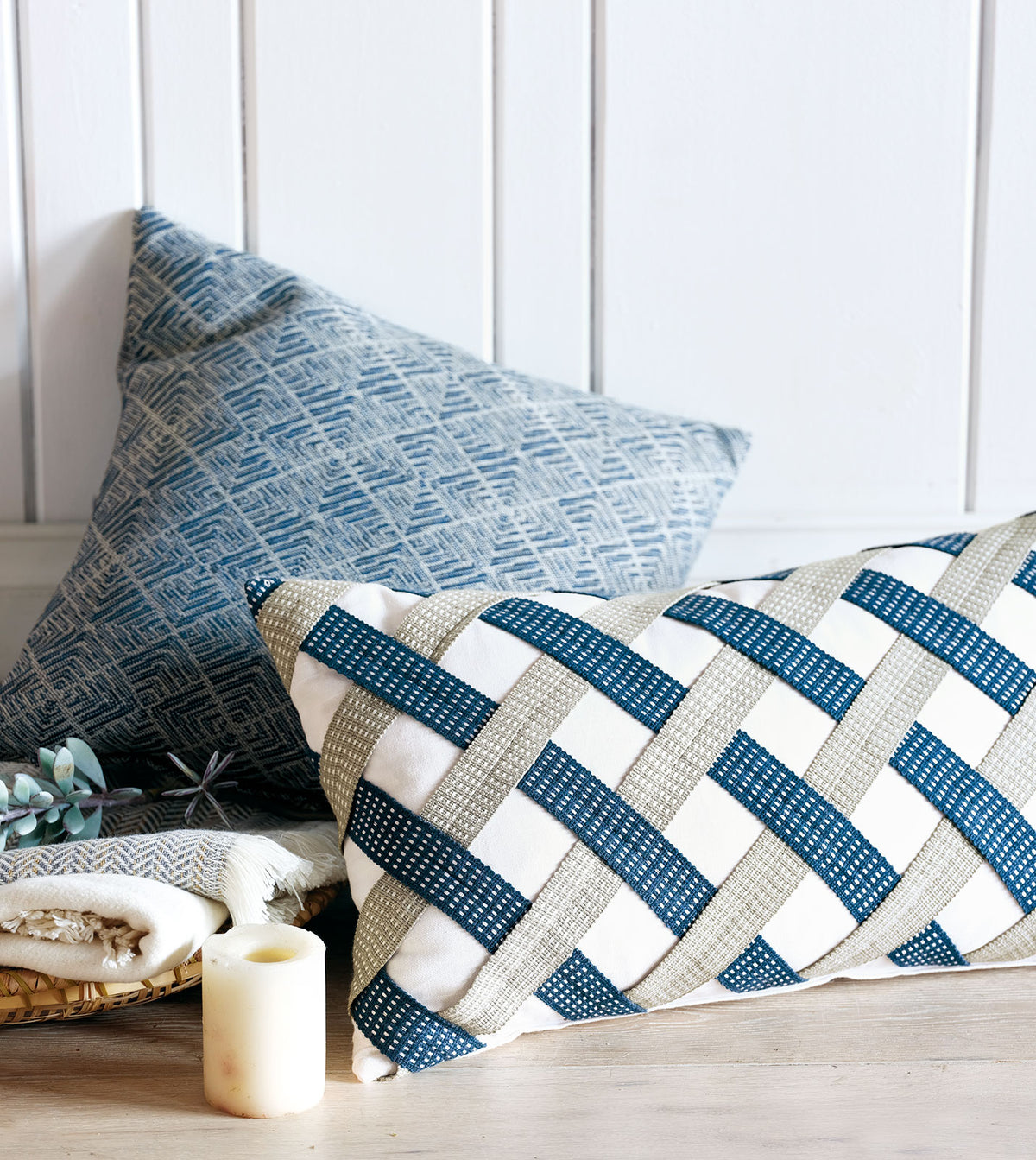 Saya Basketweave Decorative Pillow