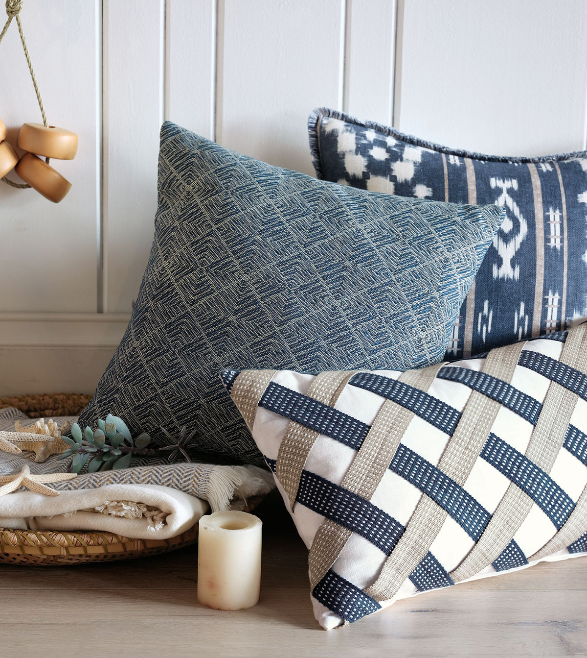 Saya Basketweave Decorative Pillow