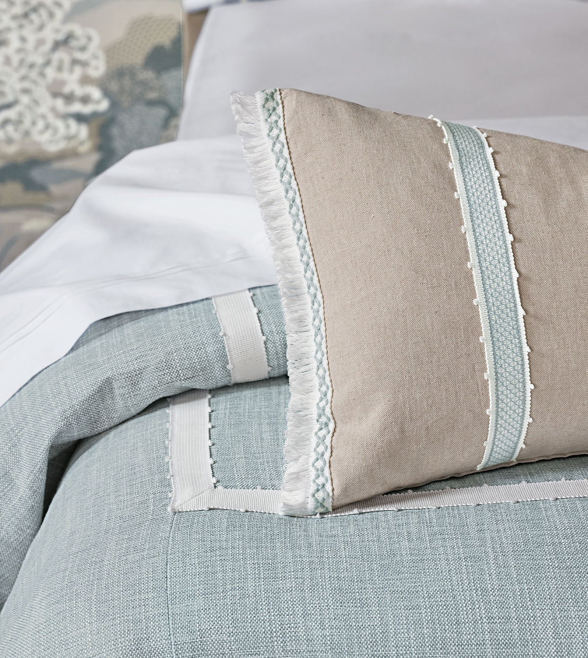 Amberlynn Gimp Detail Decorative Pillow
