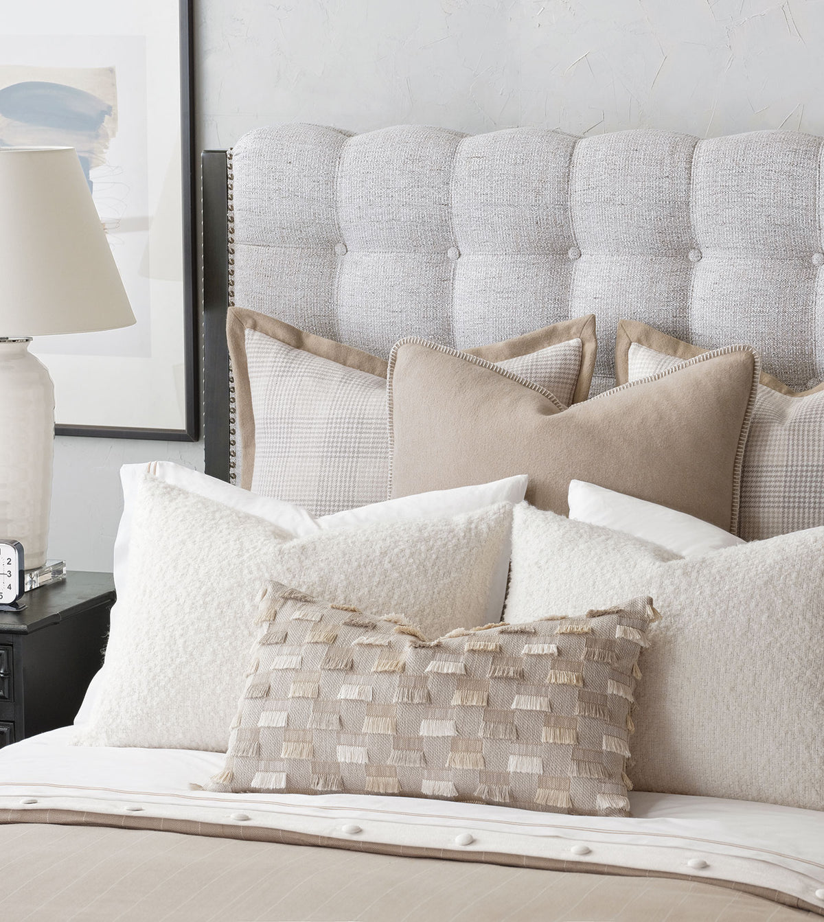 KELSO FIL COUPE DECORATIVE PILLOW