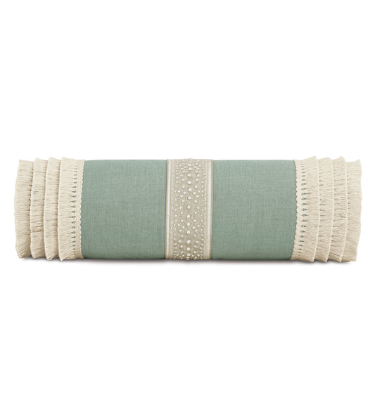 Casa Guava Embroidered Bolster