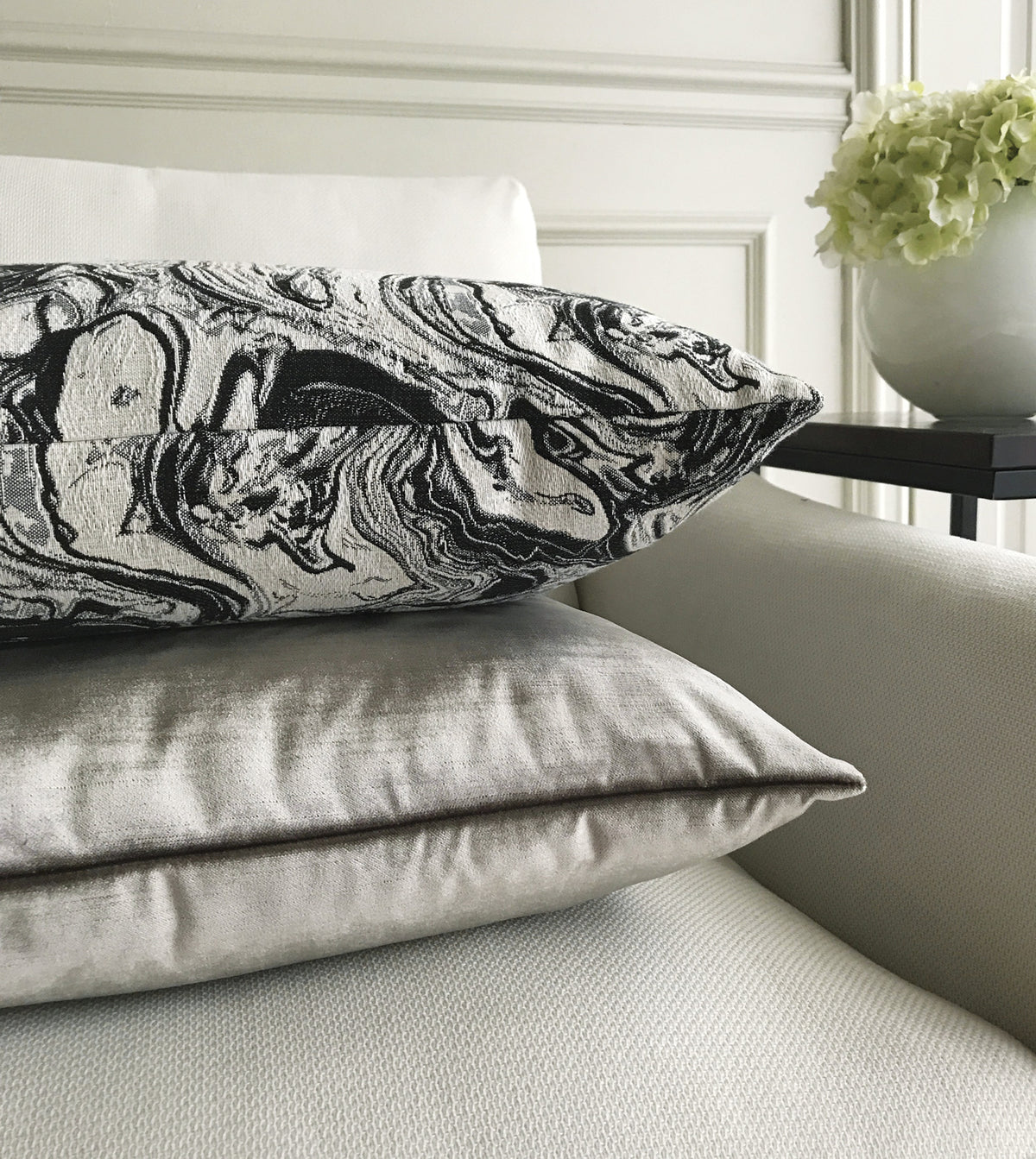 Helga Noir Decorative Pillow