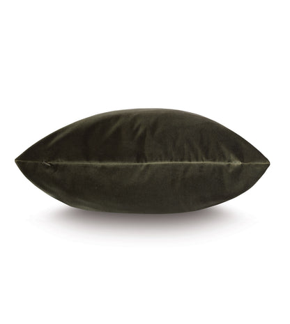 Uma Velvet Decorative Pillow In Olive