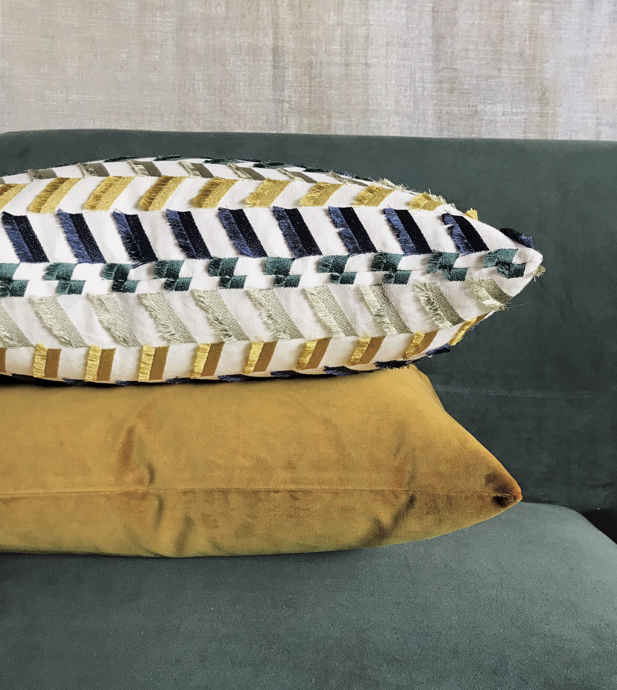 Uma Velvet Decorative Pillow In Gold