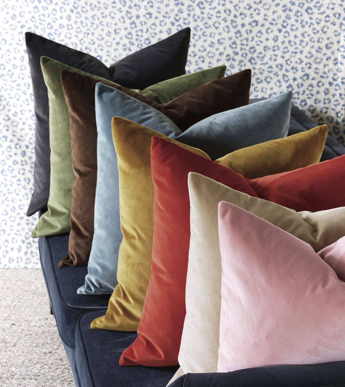 Uma Velvet Decorative Pillow In Brown
