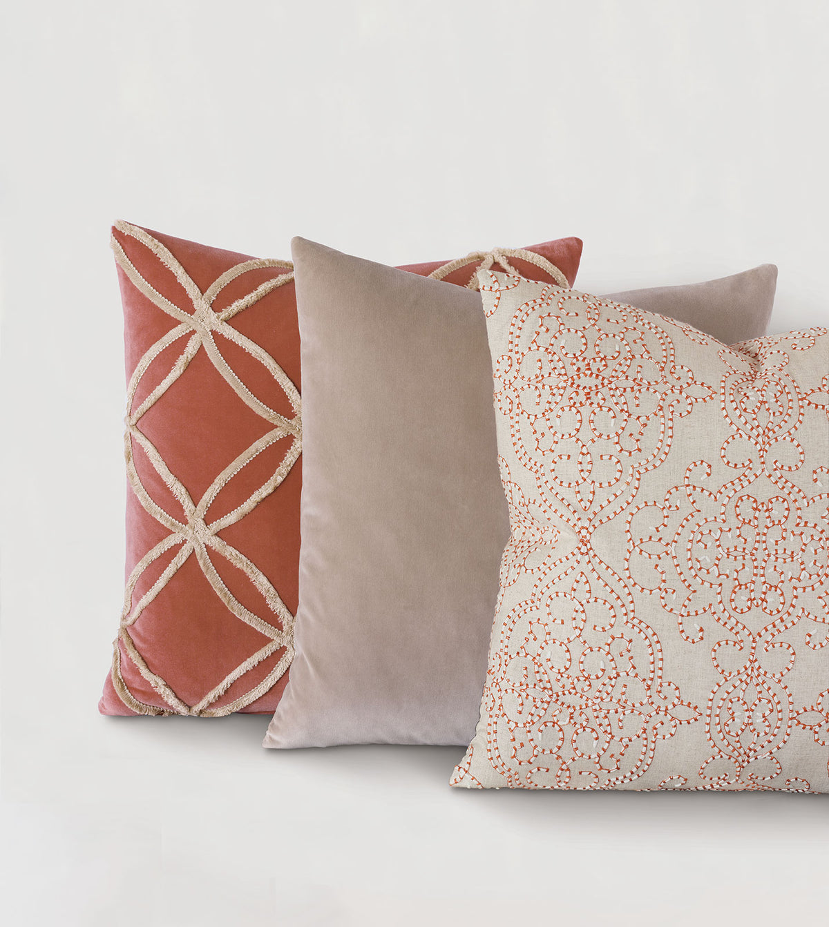 Uma Velvet Decorative Pillow In Pink