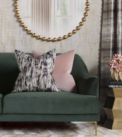 Uma Velvet Decorative Pillow In Pink