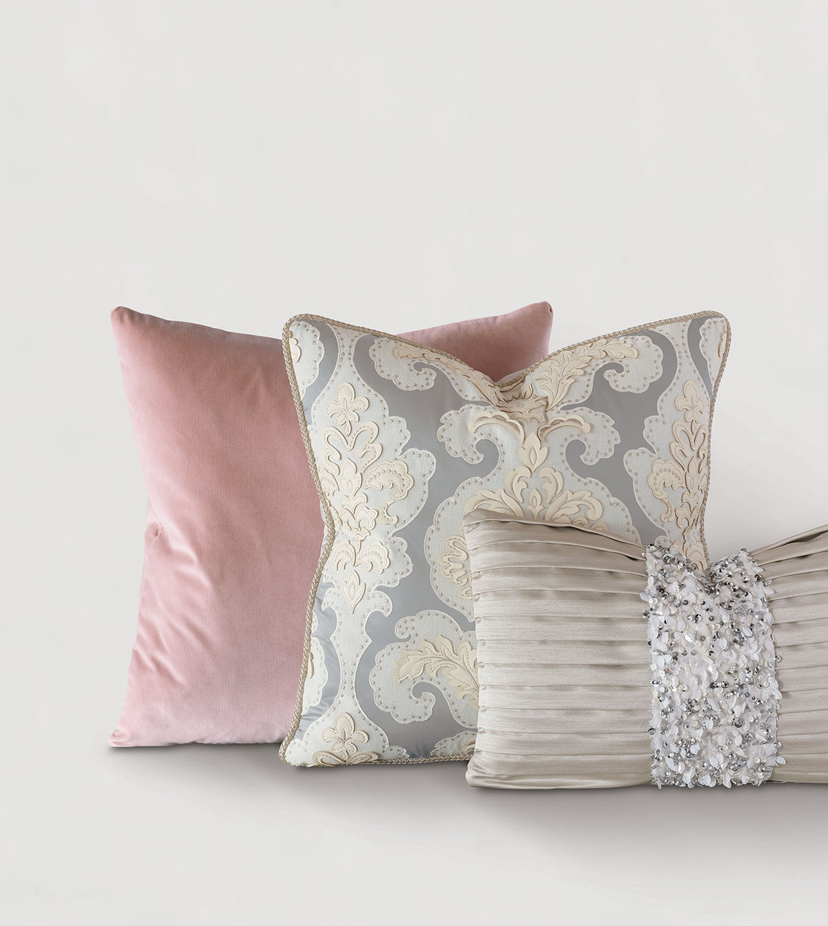Uma Velvet Decorative Pillow In Pink