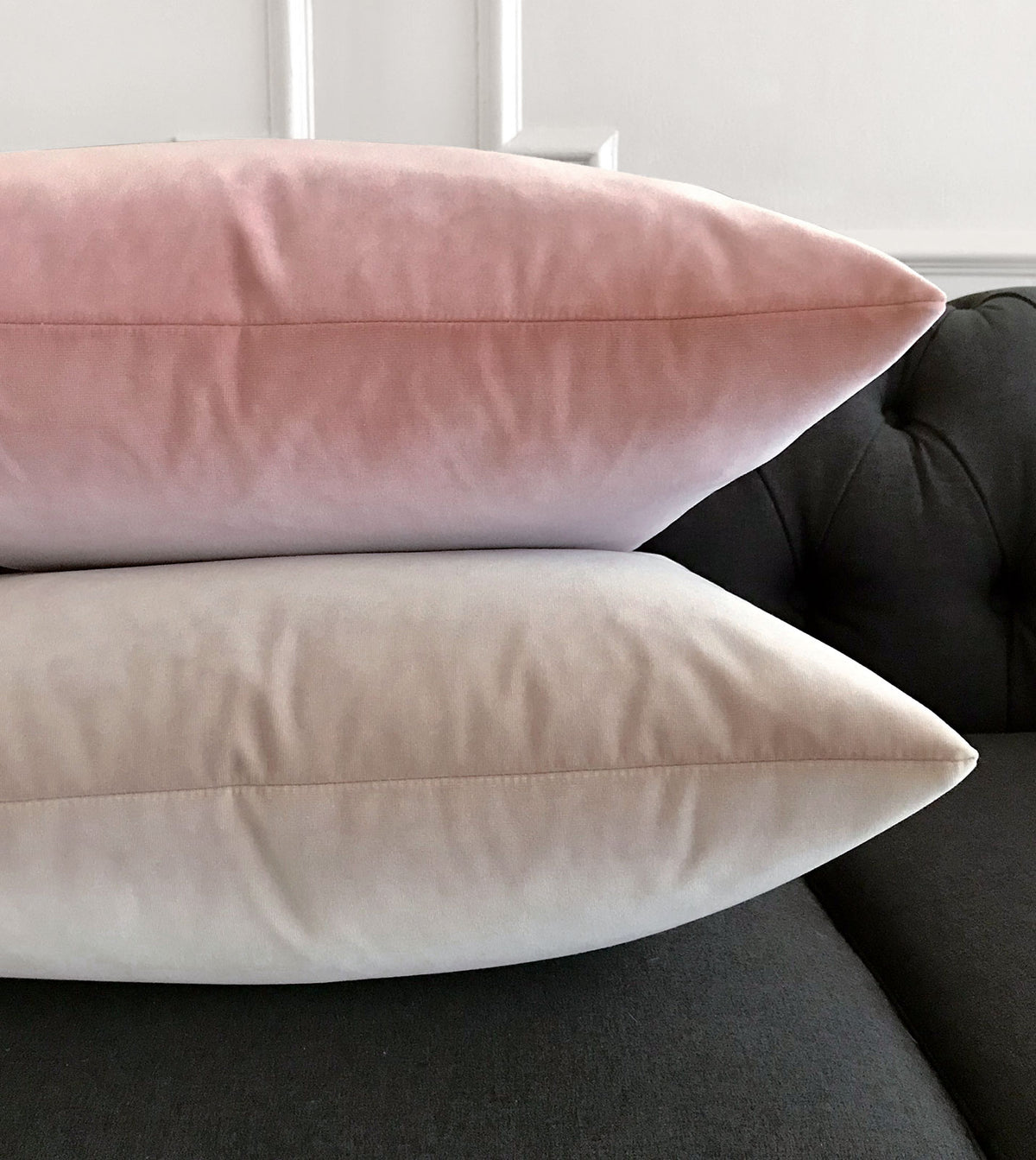 Uma Velvet Decorative Pillow In Pink