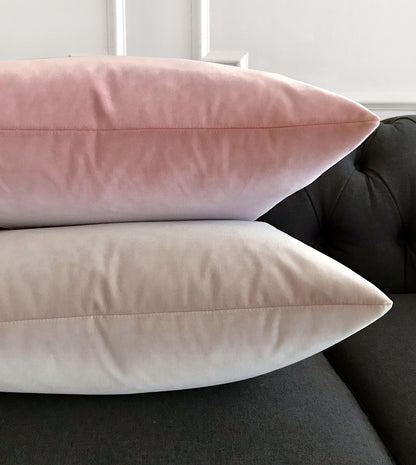 Uma Velvet Decorative Pillow In Pink