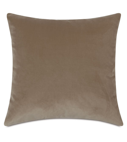 Uma Velvet Decorative Pillow In Khaki