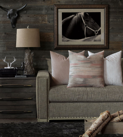 Uma Velvet Decorative Pillow In Khaki