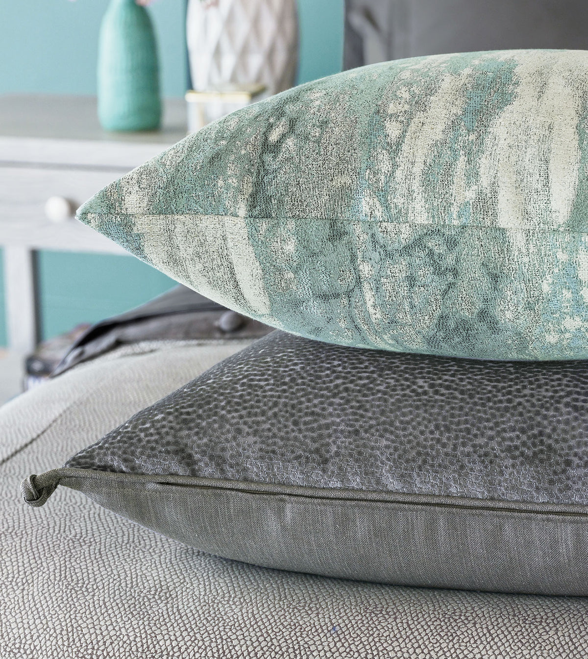 Fossil Decorative Pillow In Spa