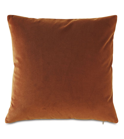 Tudor Leather Decorative Pillow in Cognac