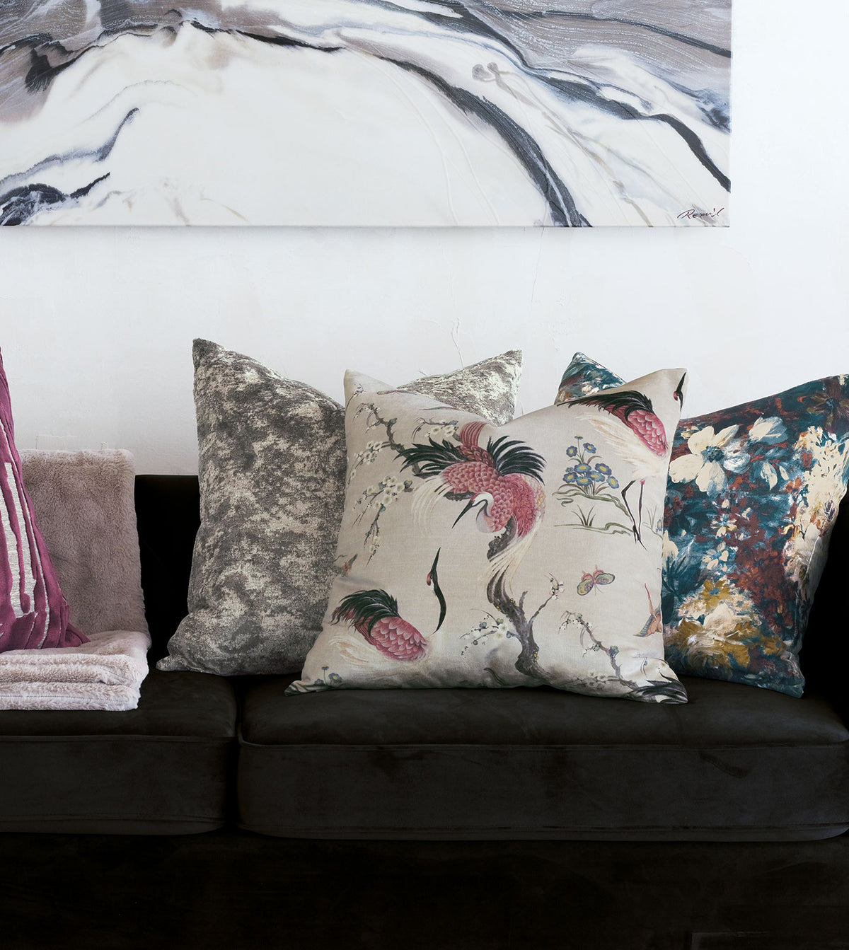 Fowler Velvet Decorative Pillow