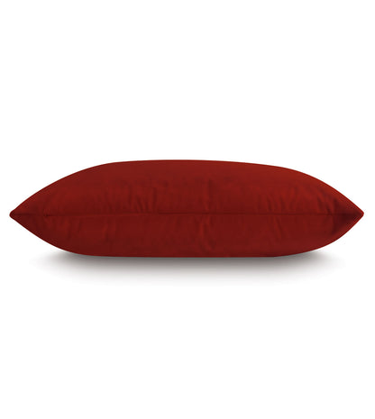 Uma Velvet Decorative Pillow In Rust
