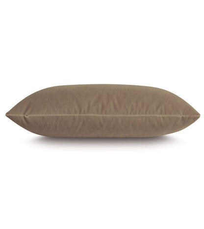 Uma Velvet Decorative Pillow In Khaki