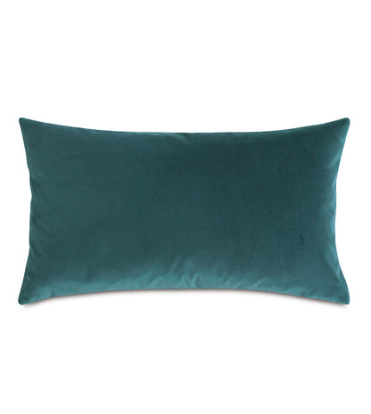 Uma Velvet Decorative Pillow In Teal