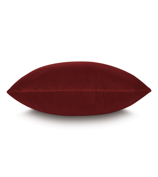 Uma Velvet Decorative Pillow in Scarlet