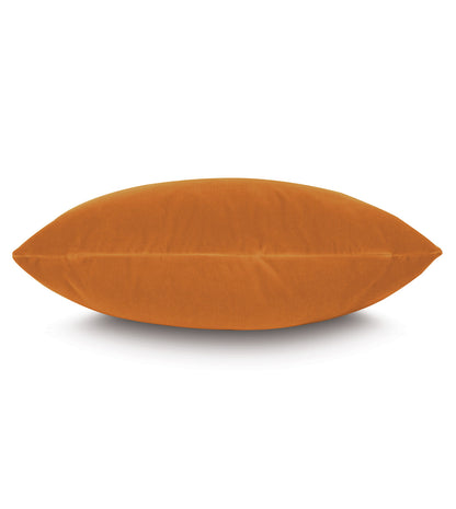 Uma Velvet Decorative Pillow in Tangerine