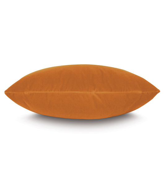 Uma Velvet Decorative Pillow in Tangerine