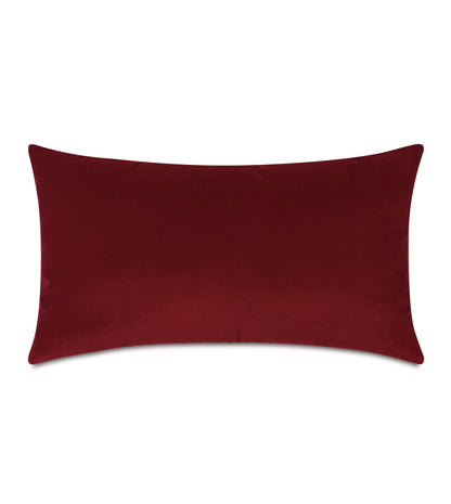 Uma Velvet Decorative Pillow in Scarlet
