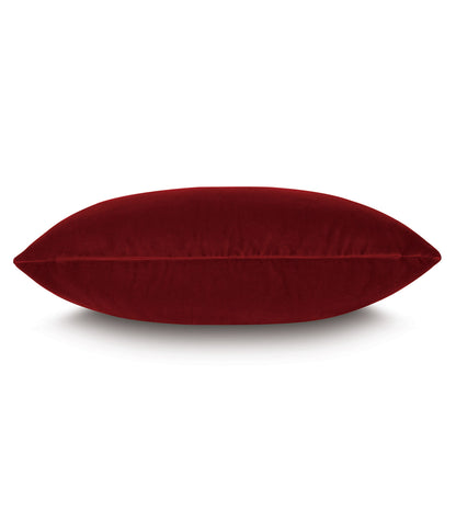 Uma Velvet Decorative Pillow in Scarlet