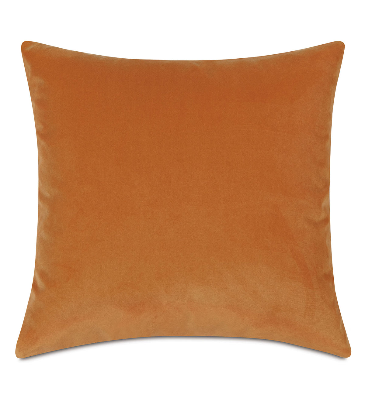 Uma Velvet Decorative Pillow in Tangerine