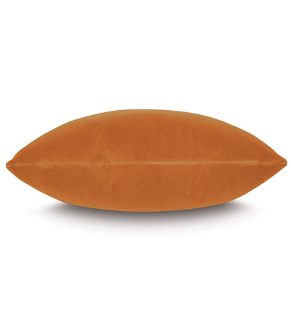 Uma Velvet Decorative Pillow in Tangerine