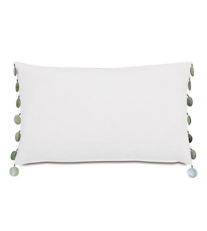 Casa Guava Beaded Trim Decorative Pillow