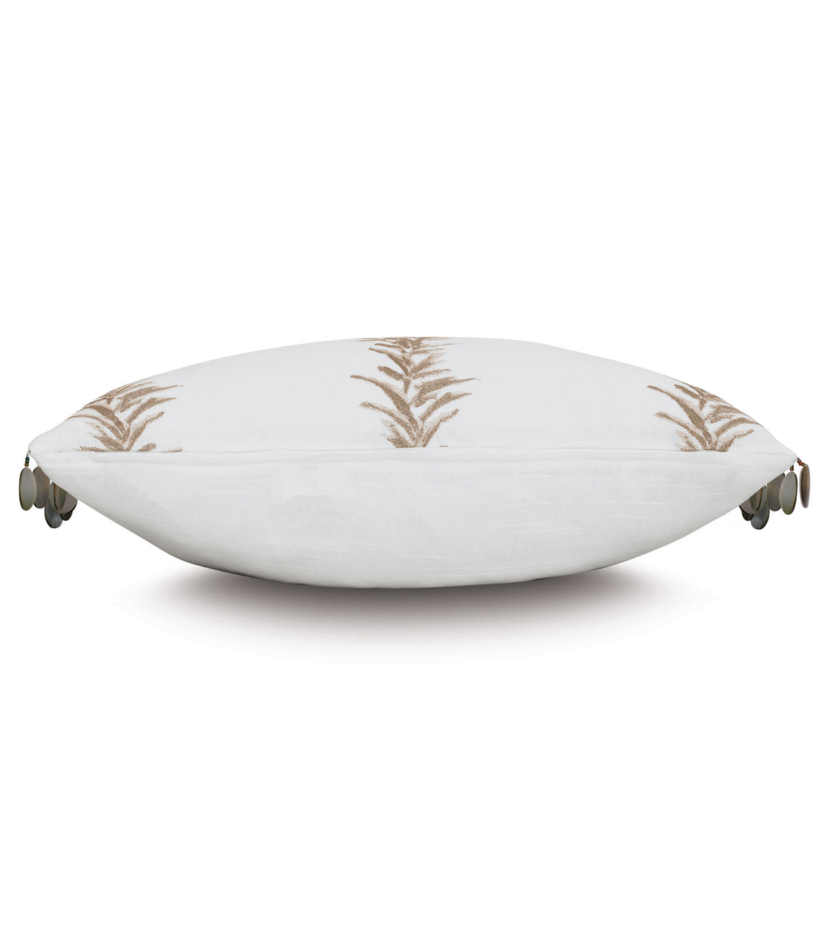 Casa Guava Beaded Trim Decorative Pillow