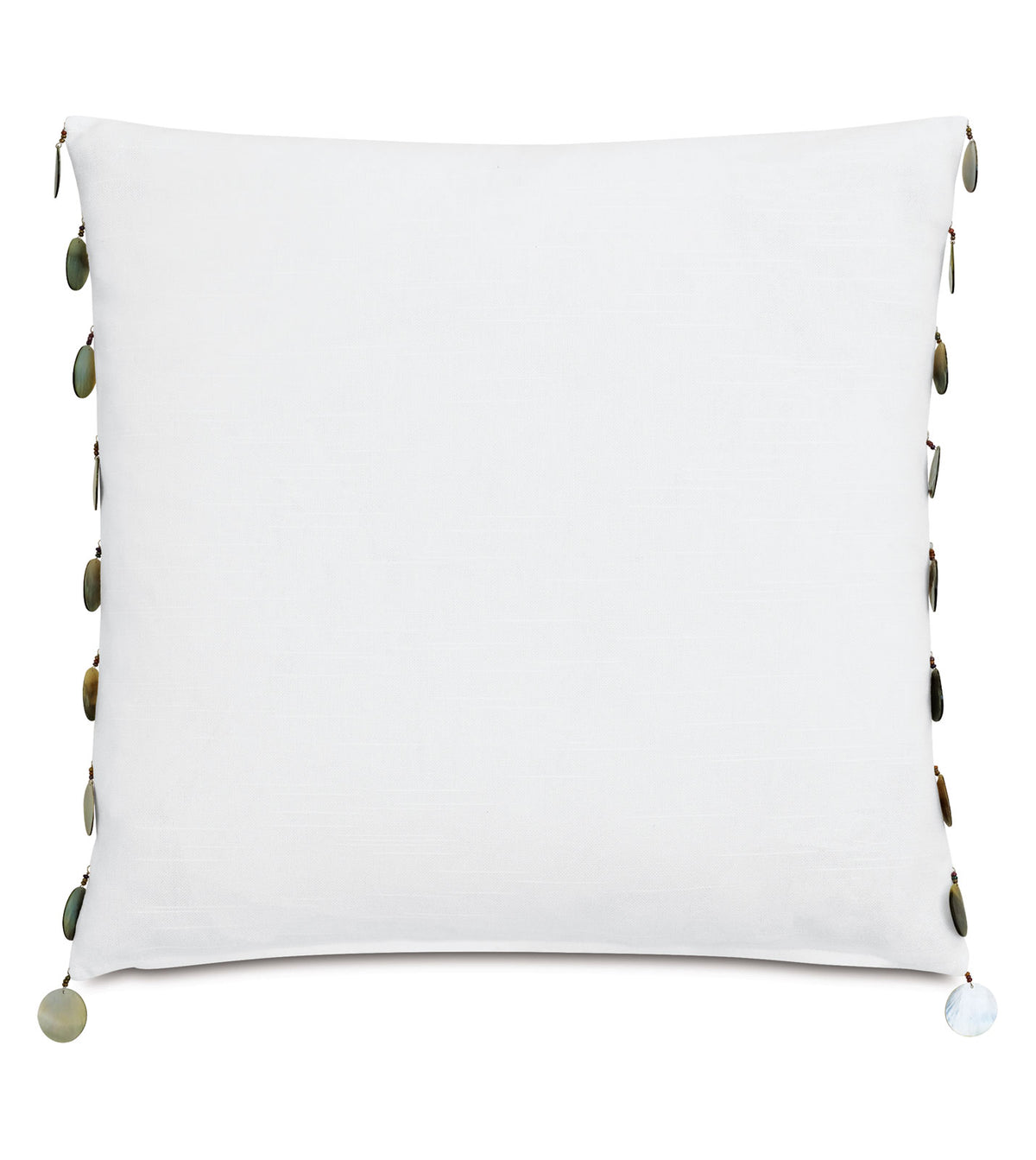 Casa Guava Beaded Trim Decorative Pillow
