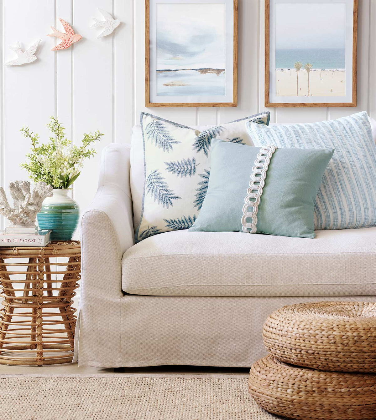 Castaway Seersucker Decorative Pillow