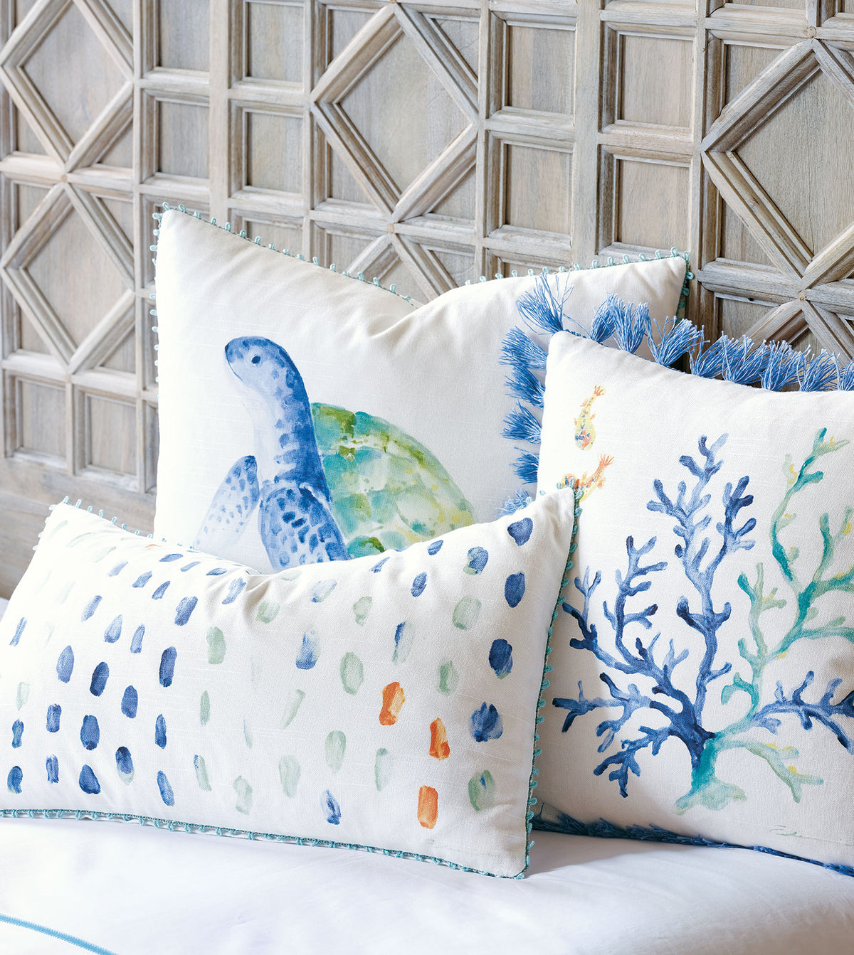 Castaway Turtle Decorative Pillow