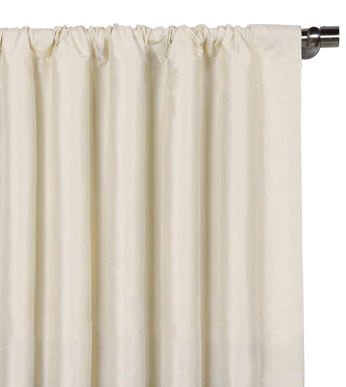 Edris Rod Pocket Curtain Panel in Ivory
